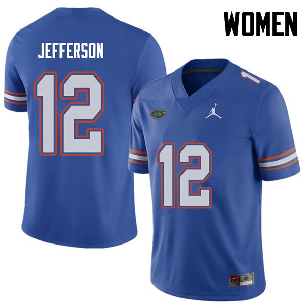 Jordan Brand Women #12 Van Jefferson Florida Gators College Football Jerseys Royal